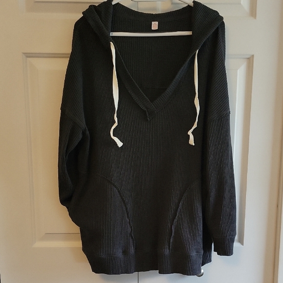Joe Fresh Tops - Worn Once V-Neck Hooded Waffle Shirt